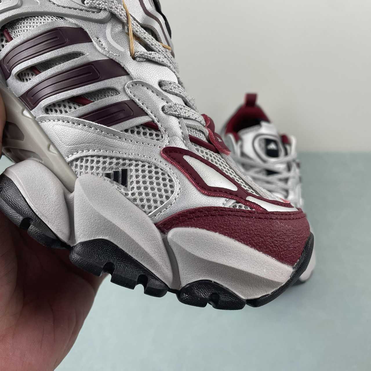 adidas XLG Runner Deluxe “Silver Red” - Image 6