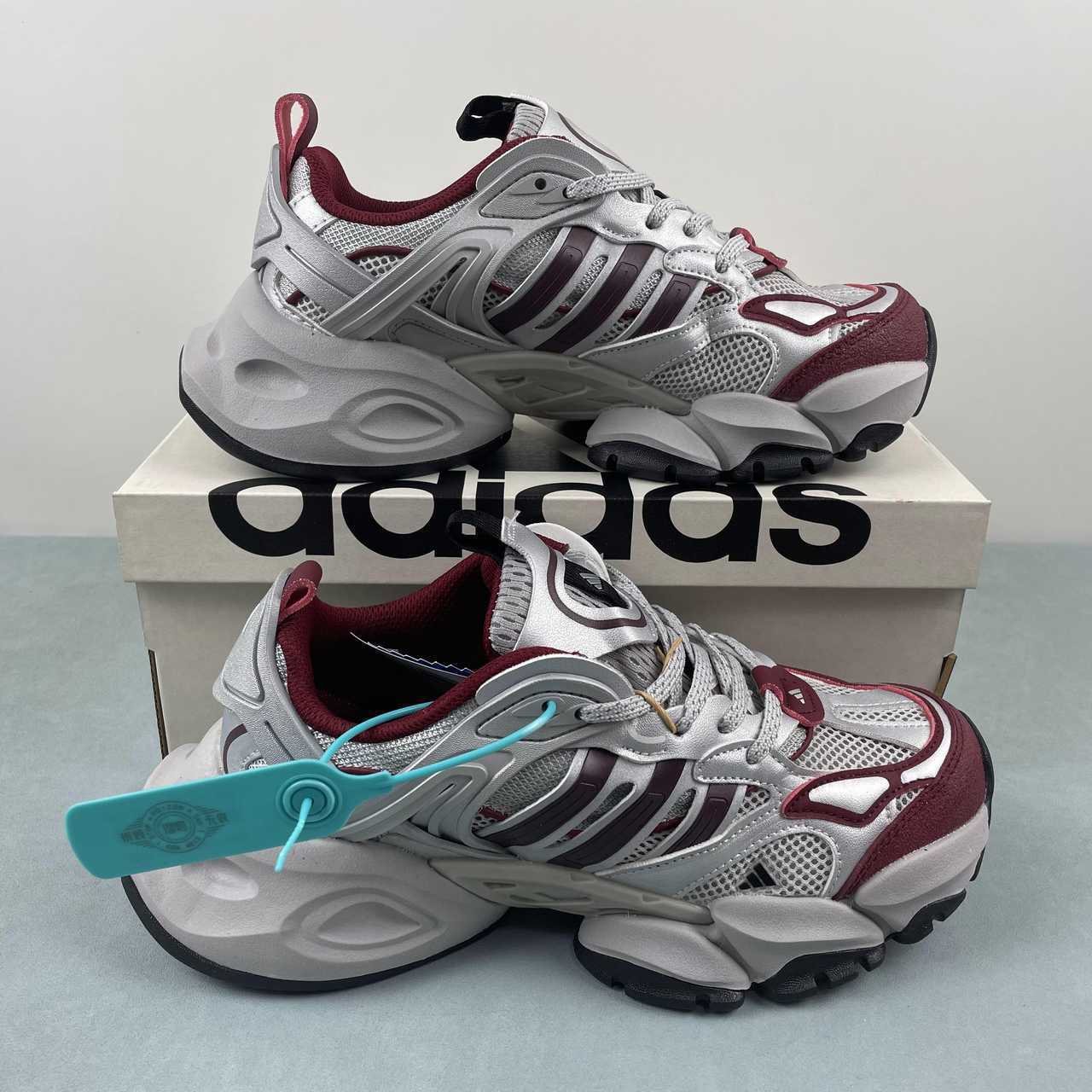 adidas XLG Runner Deluxe “Silver Red” - Image 2