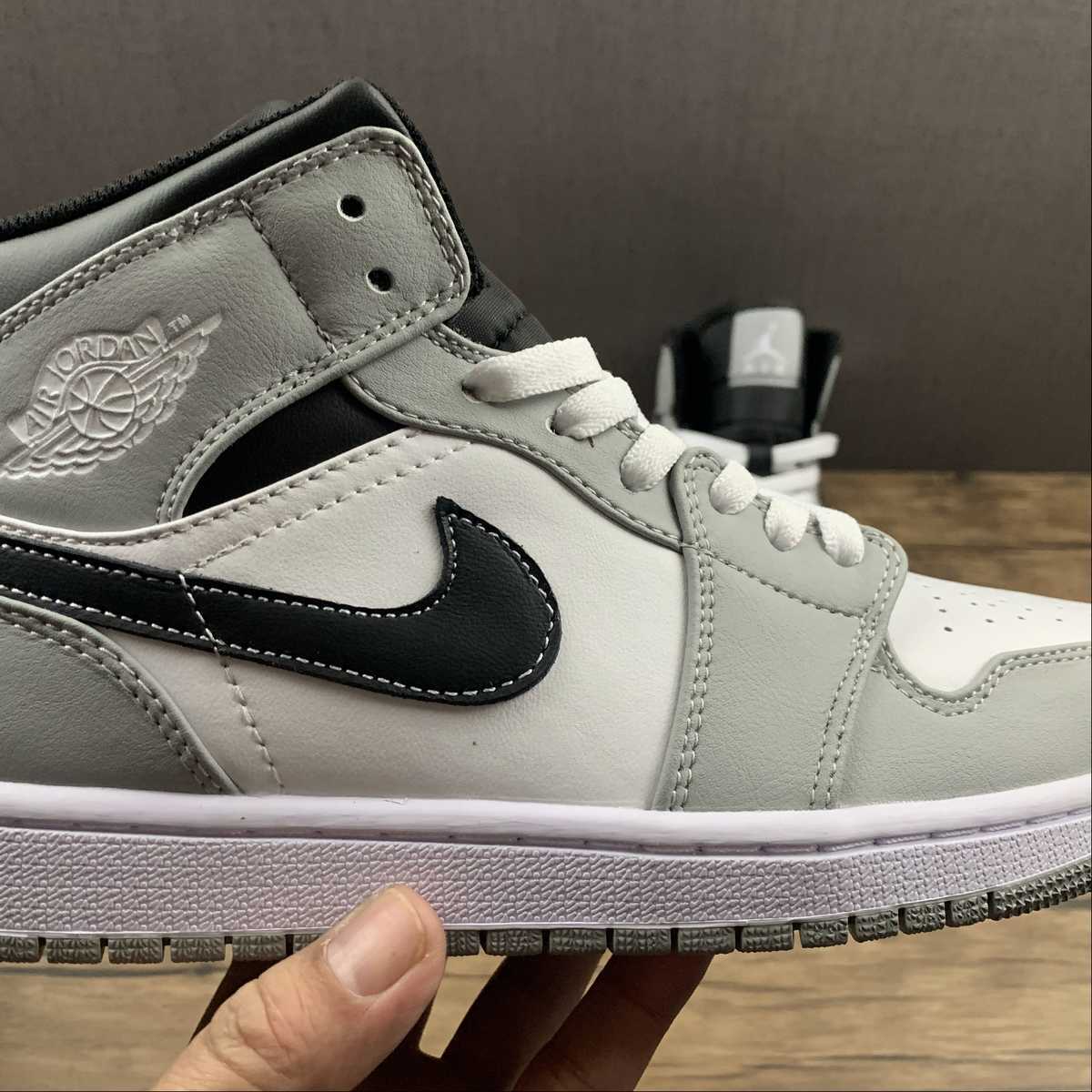 Nike Air Jordan 1 Mid “Light Smoke Grey / White / Anthracite” - Image 3